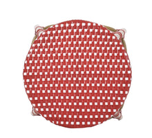 Load image into Gallery viewer, Red French Backless Barstool- S/2
