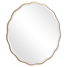 Load image into Gallery viewer, Gold Aneta Round Mirror
