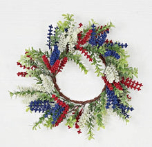 Load image into Gallery viewer, Patriotic Heather Wreath &amp; Boxwood Collection
