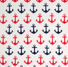 Load image into Gallery viewer, Nautical Anchor Sherpa Blanket
