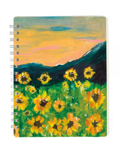 Load image into Gallery viewer, Sunflower Field Spiral Notebook
