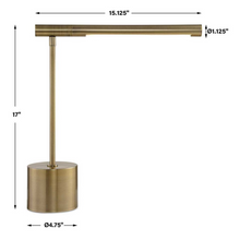 Load image into Gallery viewer, Contemporary Brass Desk Lamp
