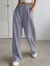 Load image into Gallery viewer, Wide-Leg Striped Slack Pant

