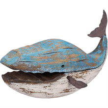 Load image into Gallery viewer, Wooden Blue Whale Sitter
