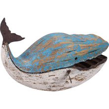 Load image into Gallery viewer, Wooden Blue Whale Sitter
