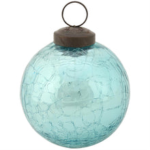 Load image into Gallery viewer, Blue Ball Glass Ornament
