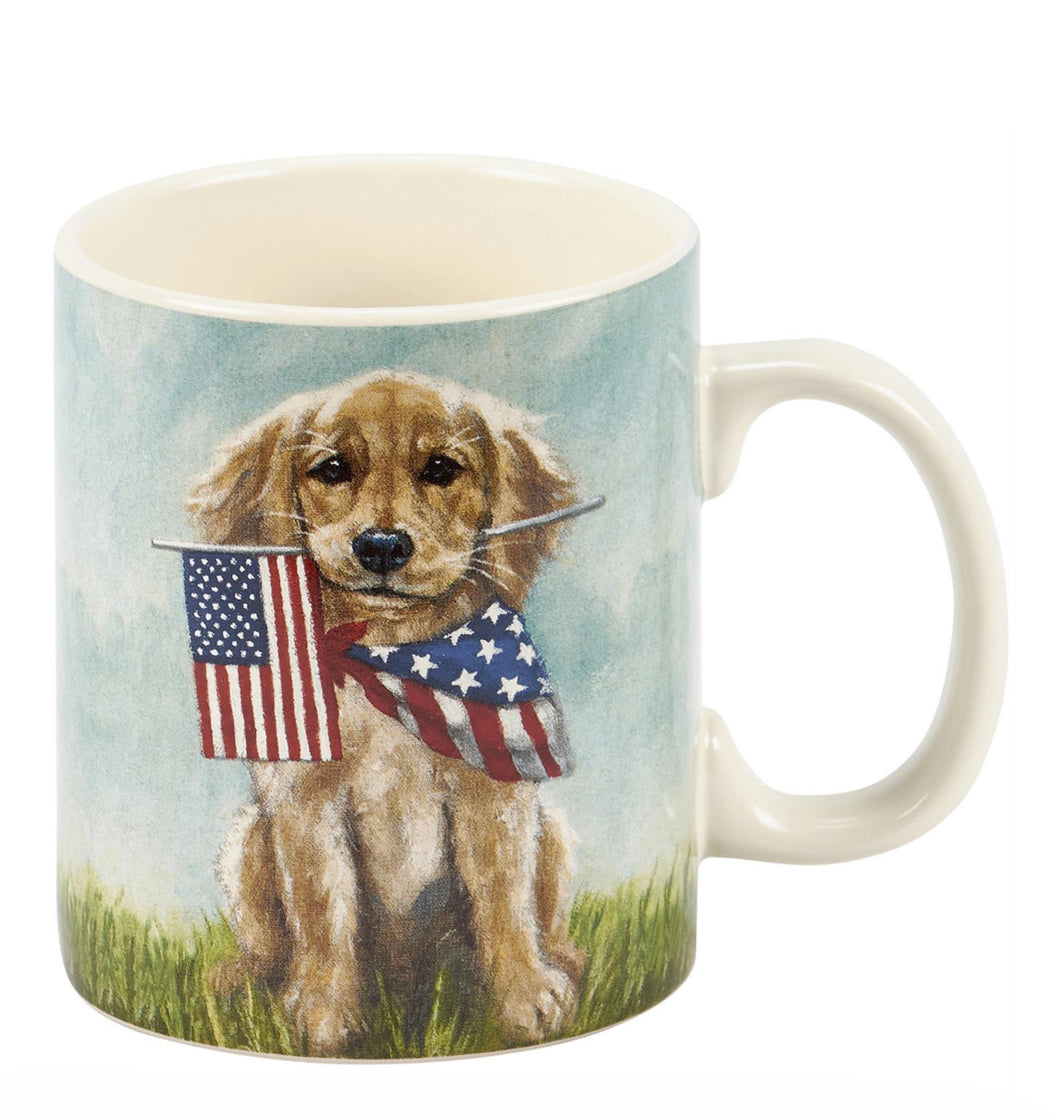 Patriotic Puppy Mug