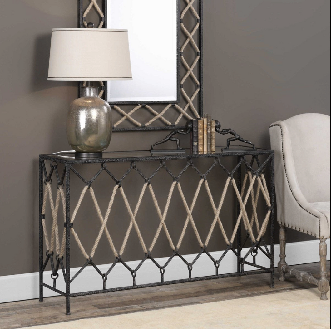 Nautical Rope Iron Table