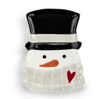 Load image into Gallery viewer, Snowman Ceramic Spoon Rest
