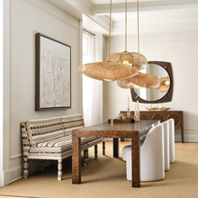Load image into Gallery viewer, Crafted Olive-Ash Burl Wood Dining Table 84"
