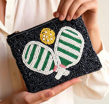 Load image into Gallery viewer, Pickleball Seed Beaded Coin Purse
