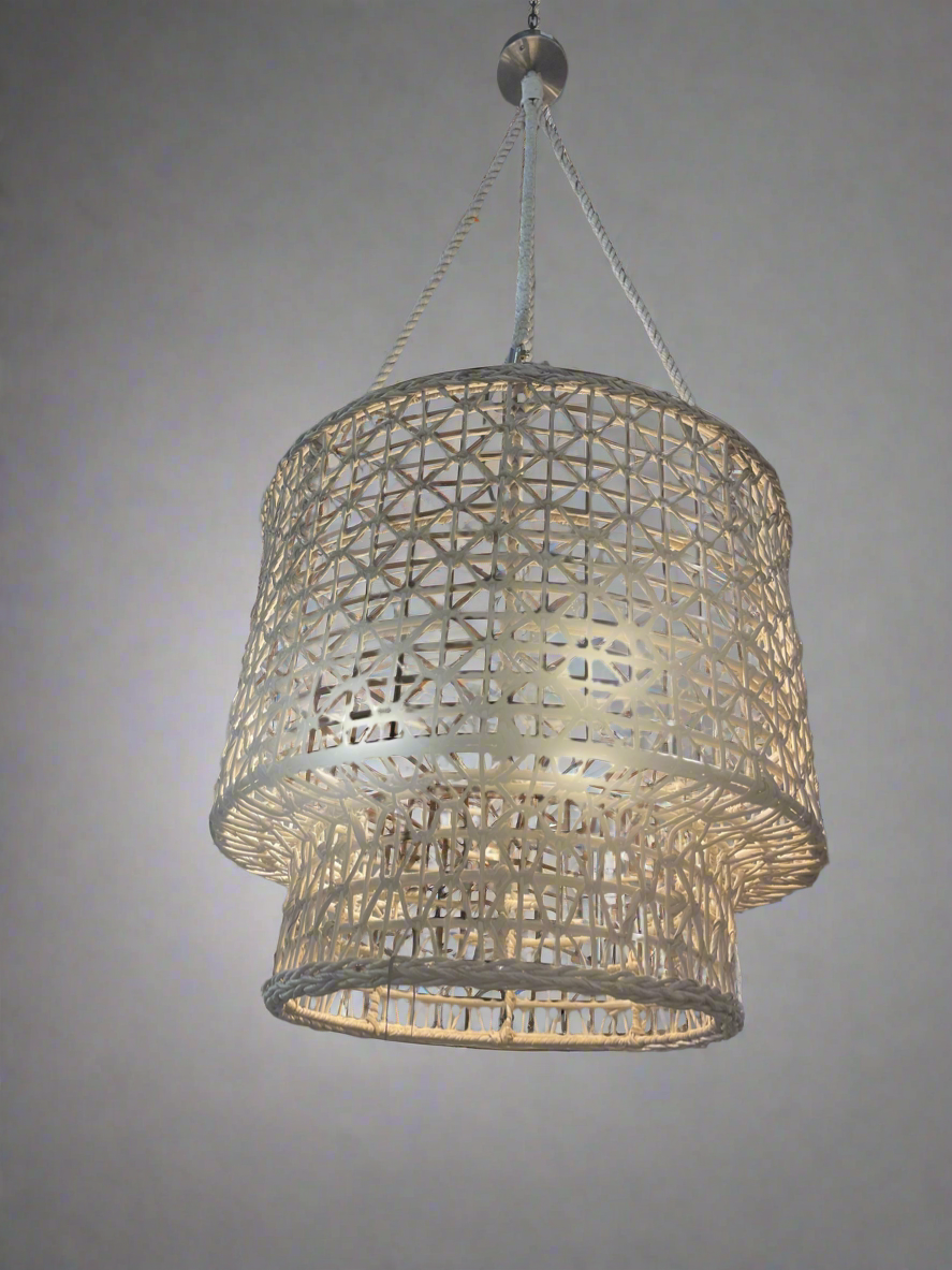 3 Light Rope Chandelier