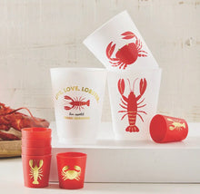 Load image into Gallery viewer, Live Love Lobster Frost Cups- S/8
