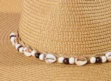 Load image into Gallery viewer, Beaded Band Cowrie Shell Cowboy Hat
