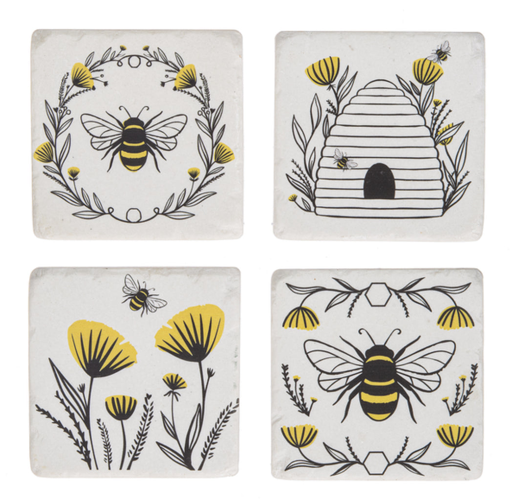 Floral Bee Coaster