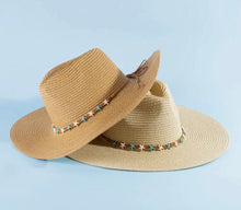 Load image into Gallery viewer, Starfish Beaded Band Straw Hat Collection
