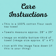 Load image into Gallery viewer, Blue Crab Flour Sack Dish Towel
