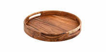 Load image into Gallery viewer, Acacia Round Wood Tray
