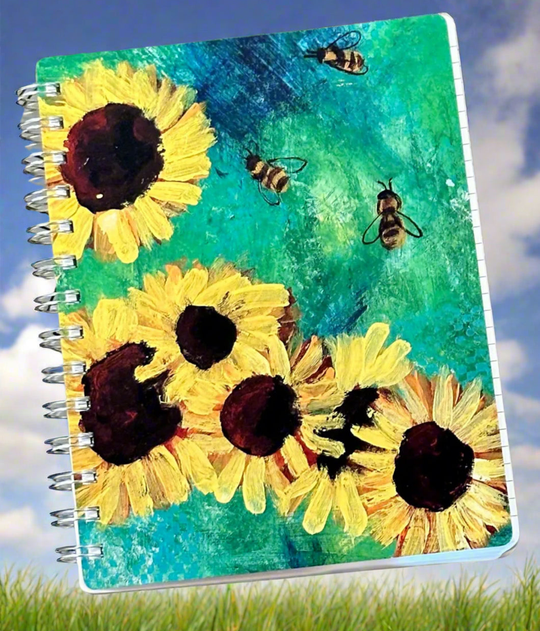 Sunflowers & Bees Notebook