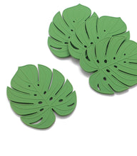 Load image into Gallery viewer, Monstera Leaf Silicone Coaster Set/4
