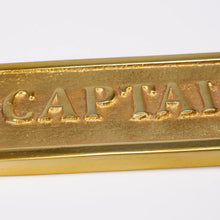 Load image into Gallery viewer, Brass Captain&#39;s Quarters Plaque
