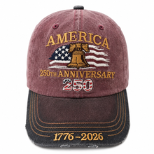 Load image into Gallery viewer, Distressed America Baseball Hat
