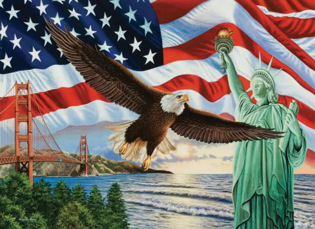 From Sea To Shining Sea Flag Puzzle 1000pcs