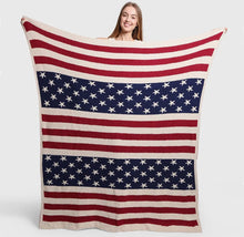 Load image into Gallery viewer, American Flag Throw Blanket
