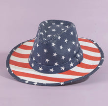 Load image into Gallery viewer, Stars &amp; Stripes Patriotic Paper Hat
