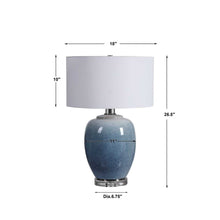 Load image into Gallery viewer, Blue Waters Table Lamp
