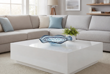 Load image into Gallery viewer, Loch Blue &amp; White Glass Bowl
