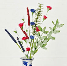 Load image into Gallery viewer, 18” Patriotic Heather &amp; Carnation Blossom
