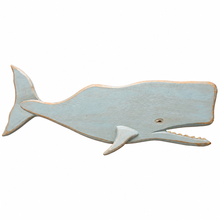 Load image into Gallery viewer, Wooden Whale Wall Art 24"
