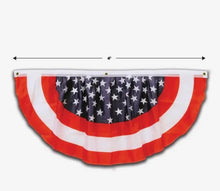 Load image into Gallery viewer, Stars &amp; Stripes Fabric Bunting 4'

