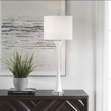 Load image into Gallery viewer, White Fountain Buffet Lamp
