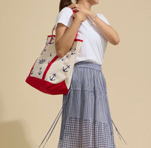 Load image into Gallery viewer, Anchor/Wheel Tote Bag
