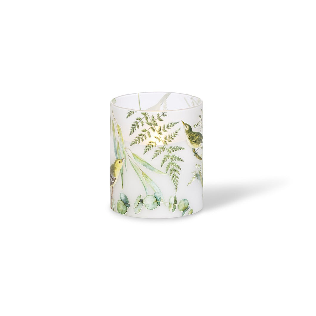 Wax Candle with Floral Bird Collection