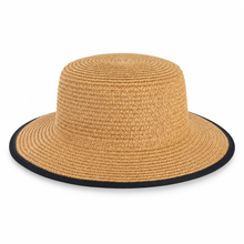 Load image into Gallery viewer, Two-Tone Paper Braid Boater Hat Collection
