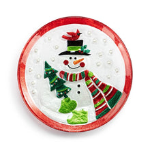 Load image into Gallery viewer, Mr. Snowman Mini Round Plate
