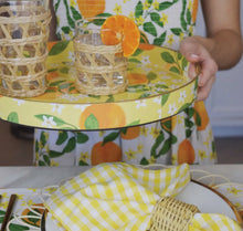 Load image into Gallery viewer, Orange Grove Round Tray
