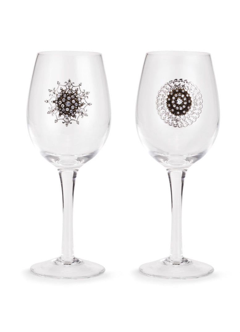 Embellished Wine Glass