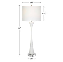 Load image into Gallery viewer, White Fountain Buffet Lamp
