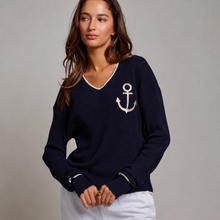 Load image into Gallery viewer, Anchor V-Neck Knit Top Collection
