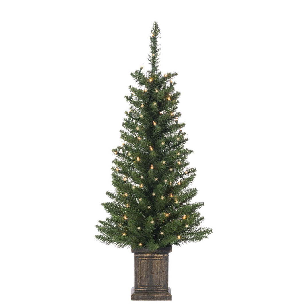Pre-lit Potted Colorado Spruce Christmas Tree 3.5'