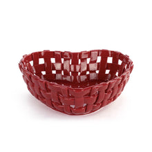 Load image into Gallery viewer, Red Heart Bread Basket w/ Towel
