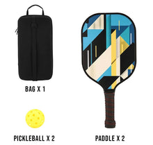 Load image into Gallery viewer, Abstract Pattern Pickleball Ball/Paddle Set
