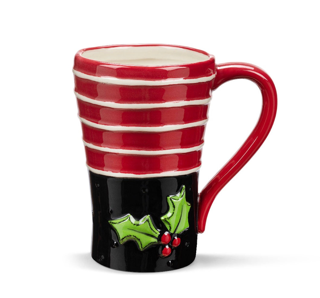 Holly & Stripes Mug