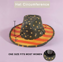 Load image into Gallery viewer, Vintage Distressed Stars &amp; Stripes Paper Hat
