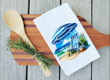 Load image into Gallery viewer, Beach Blues Tea Towel
