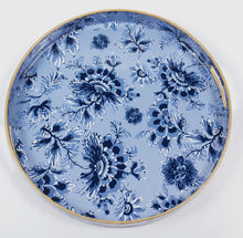 Load image into Gallery viewer, Blue Perennial Round Tray
